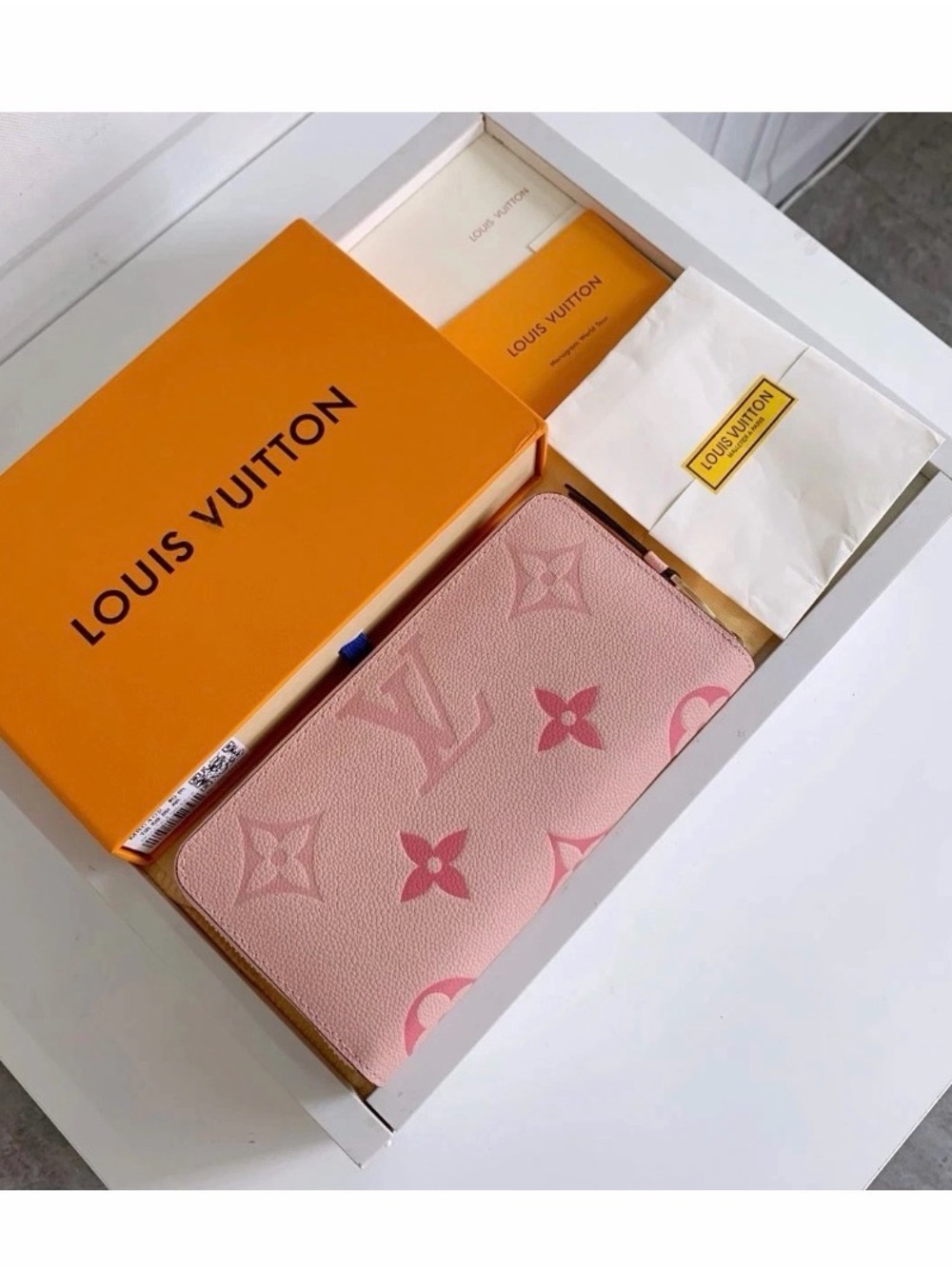 Louis Vuitton Pink Monogram Zip-Around Wallet